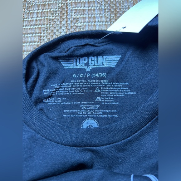 Top Gun Men's Americana Graphic Crew Neck Patriotic T-Shirt, Sizes S, NWT - Picture 7 of 7